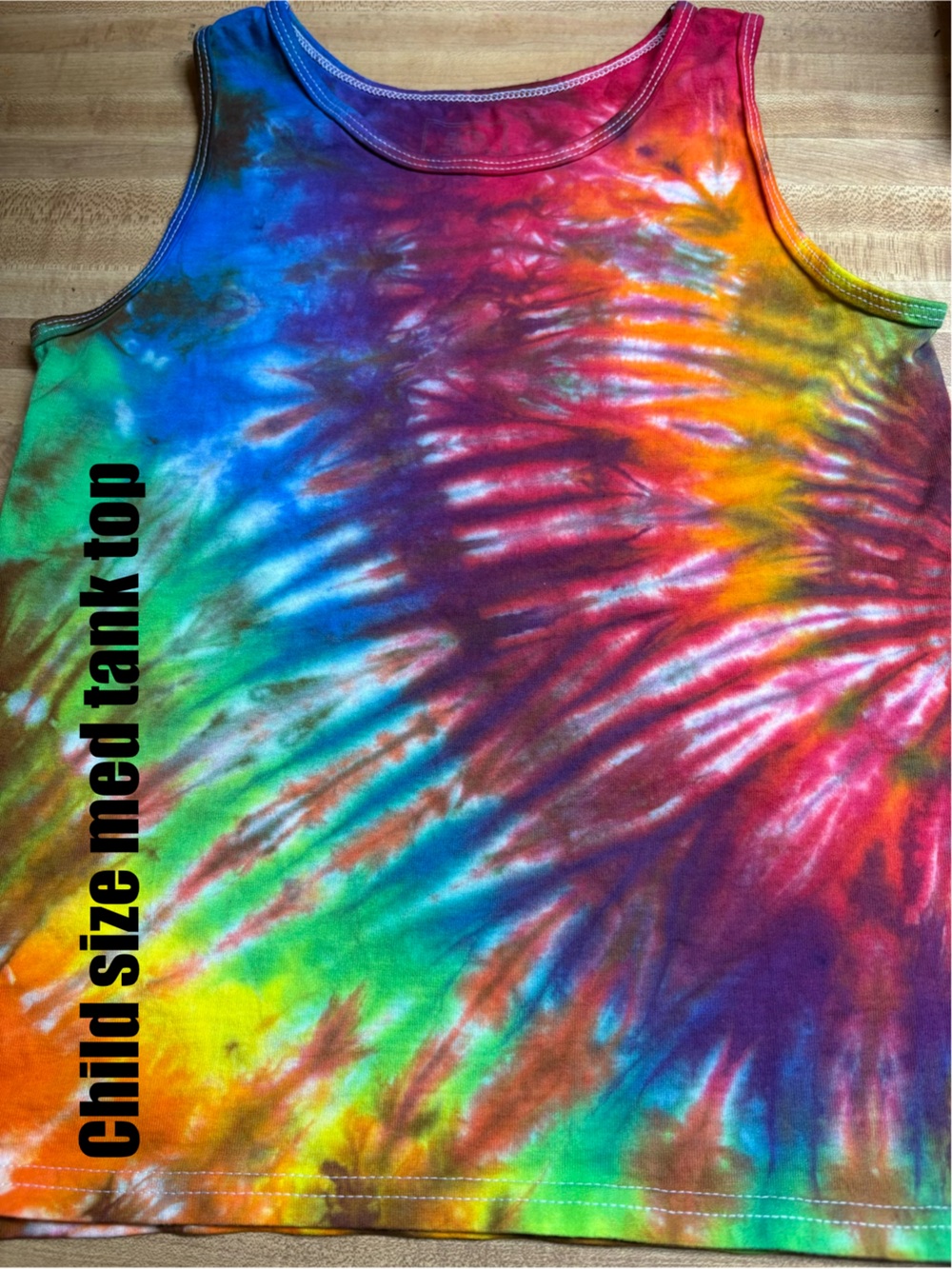 Fruit of the Loom Rainbow Child Tie-Dye Tank Top